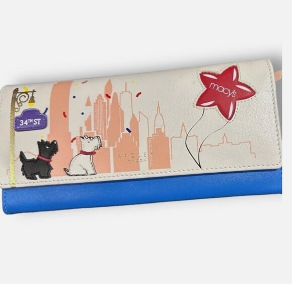 Radley London Macys New York Parade Flap Over Wallet Retired NWT - Picture 1 of 6